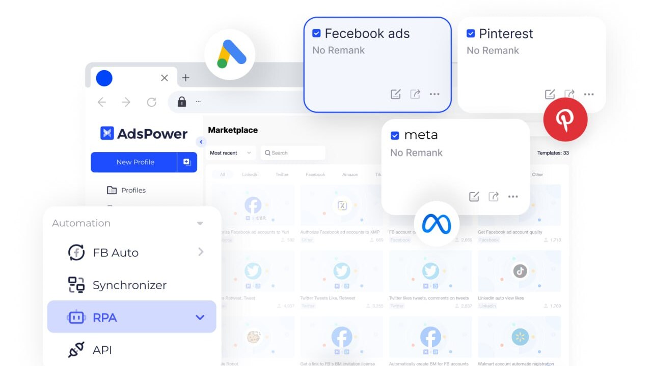数字营销多账户投放 - Google Ads、Facebook 广告批量管理